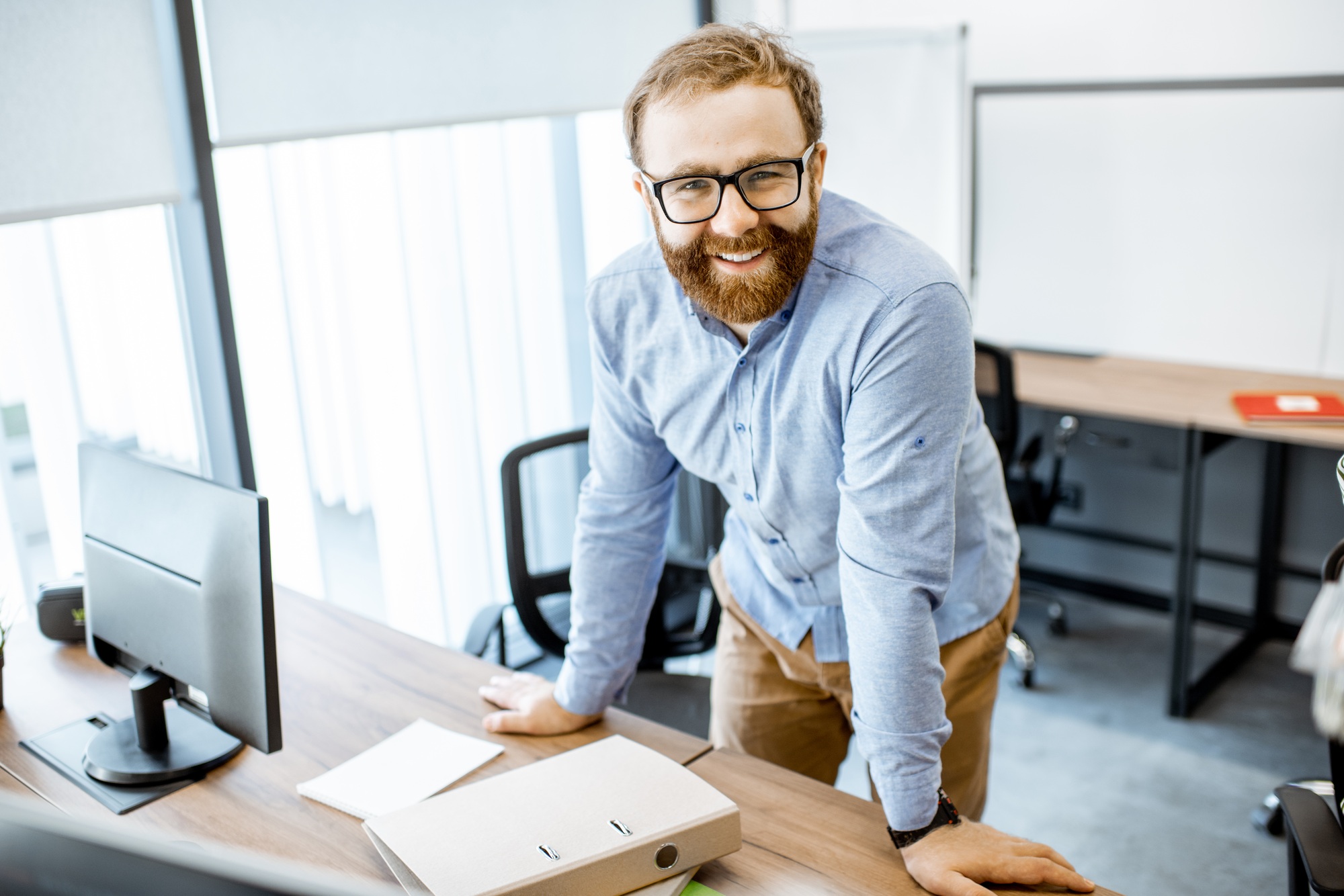 Office worker portrait